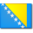 Le drapeau de la Bosnie-Herzégovine