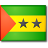 Le drapeau de la Sao Tomé-et-Principe